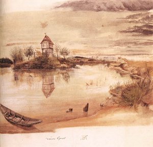 Dům u rybníka od Albrecht Dürer
